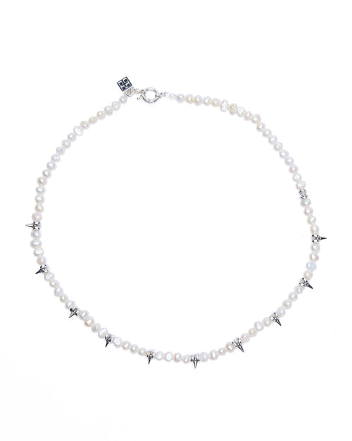 PEARL SPIKE NECKLACE
