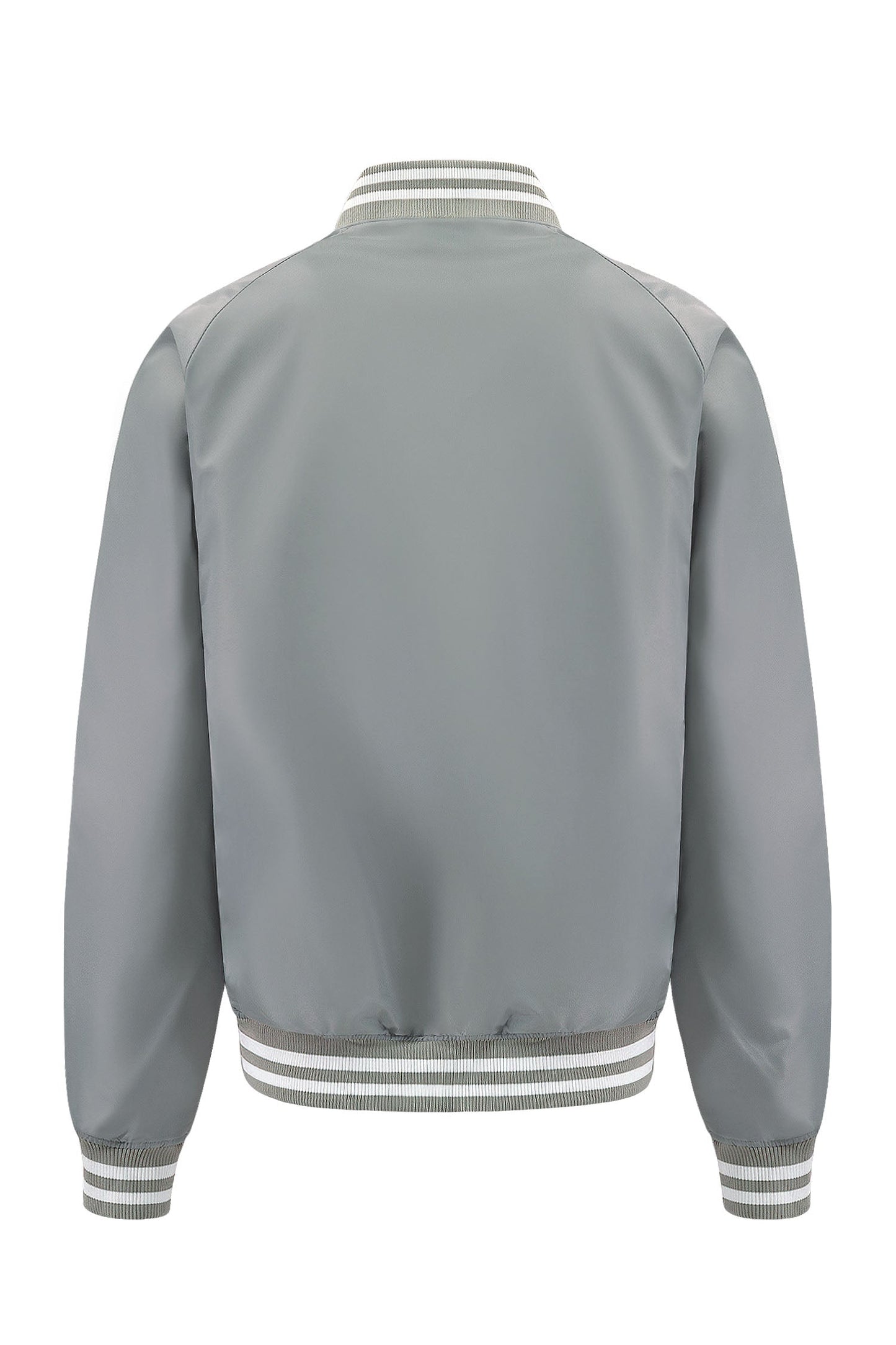 Men's Essential Solid Snap Button Varsity Jacket