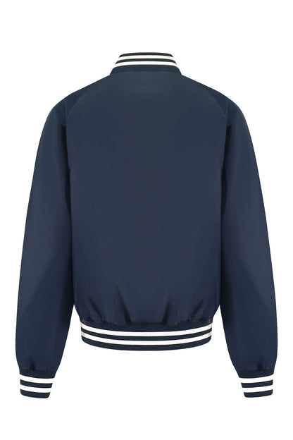 Men's Essential Solid Snap Button Varsity Jacket