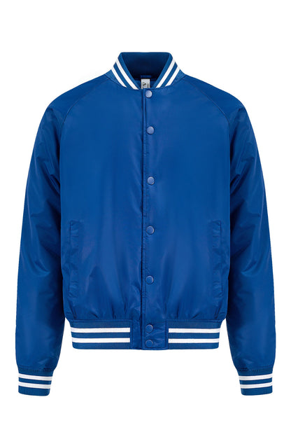 Men's Essential Solid Snap Button Varsity Jacket