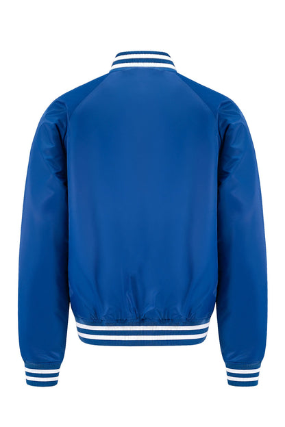Men's Essential Solid Snap Button Varsity Jacket