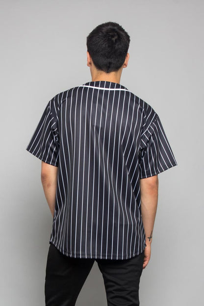 Pin Striped Baseball Jersey