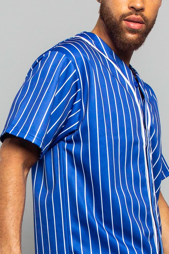 Pin Striped Baseball Jersey