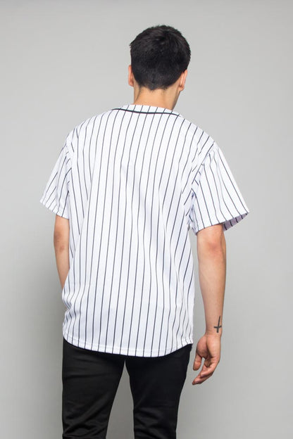Pin Striped Baseball Jersey