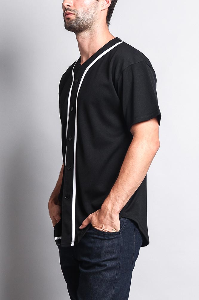 Baseball Button Down Short Sleeve Jersey
