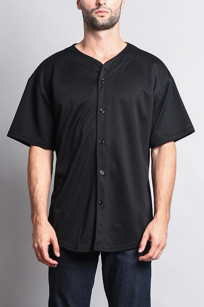 Baseball Button Down Short Sleeve Jersey