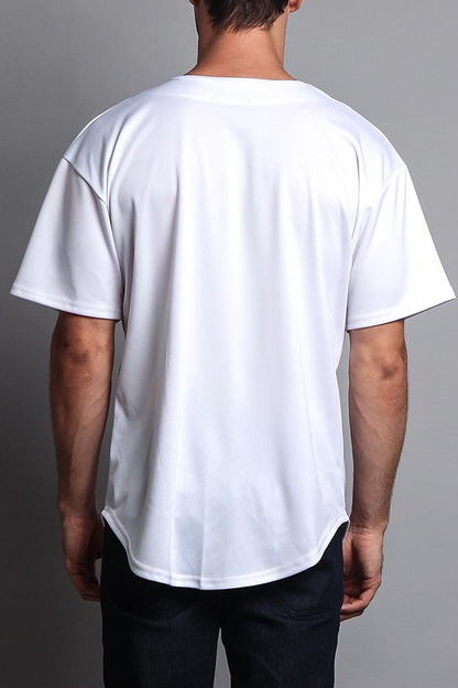 Baseball Button Down Short Sleeve Jersey