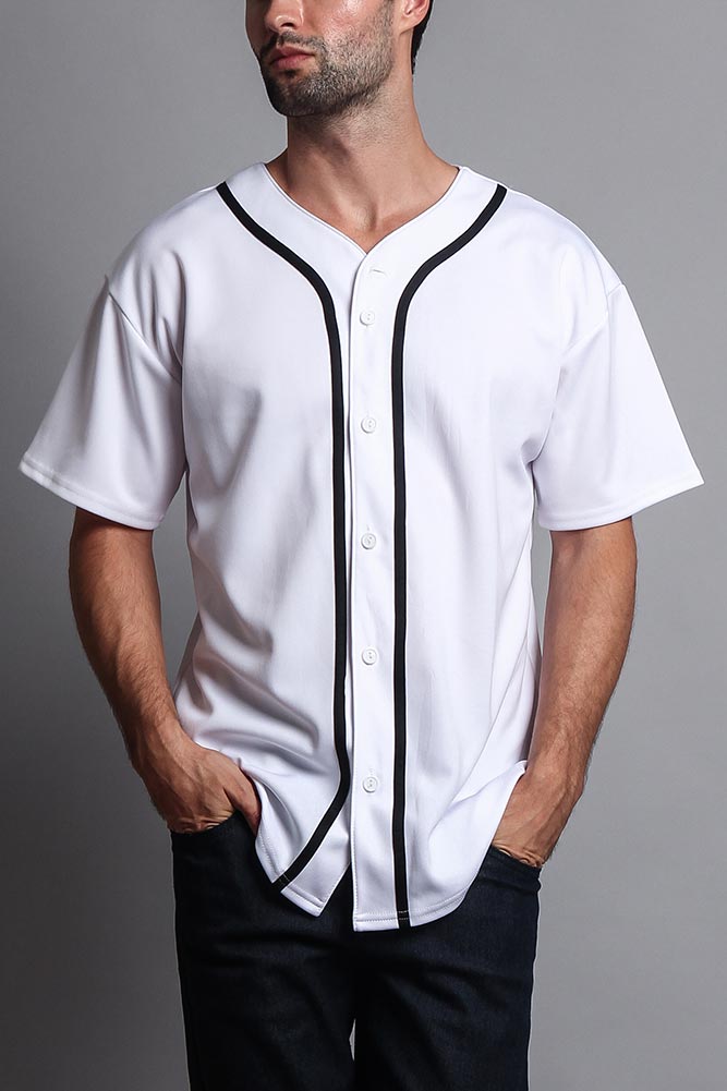 Baseball Button Down Short Sleeve Jersey