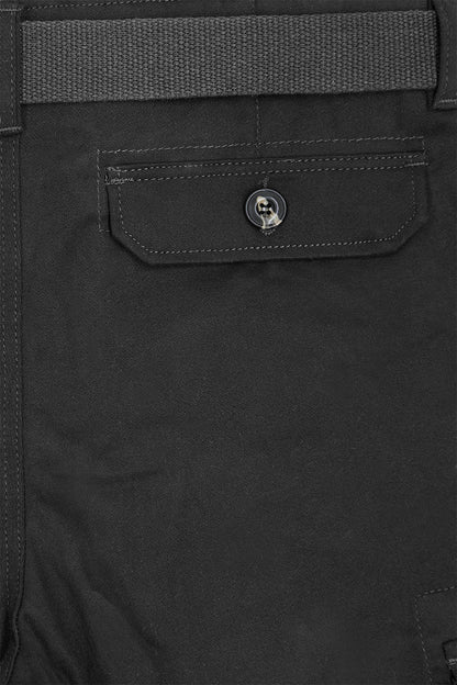 Men's Essential Solid Belted Cargo Shorts
