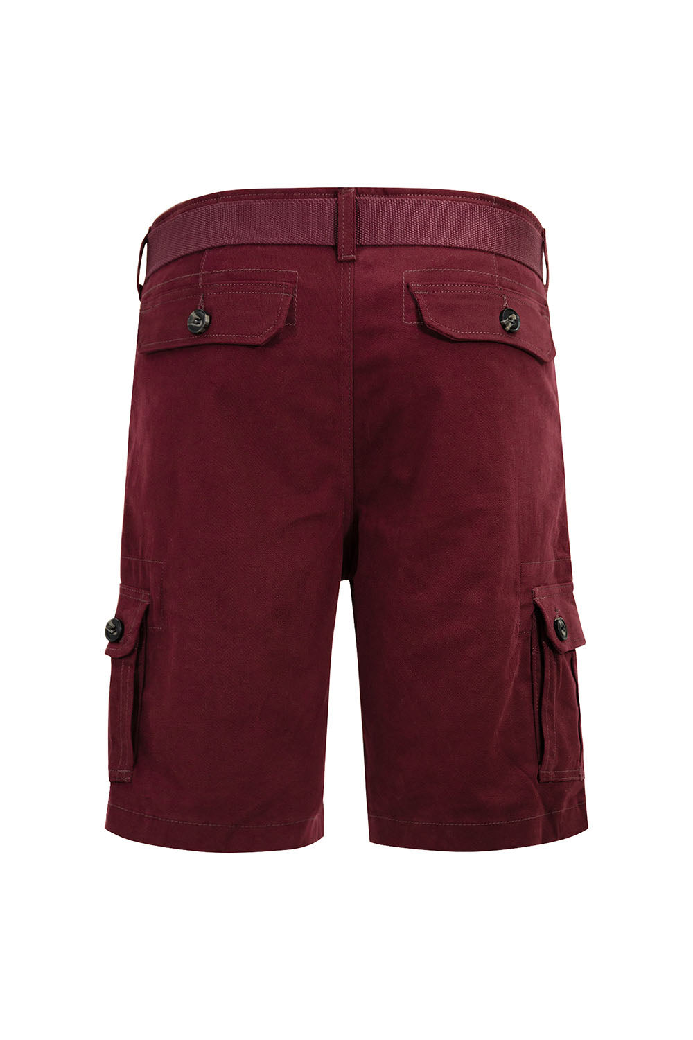 Men's Essential Solid Belted Cargo Shorts