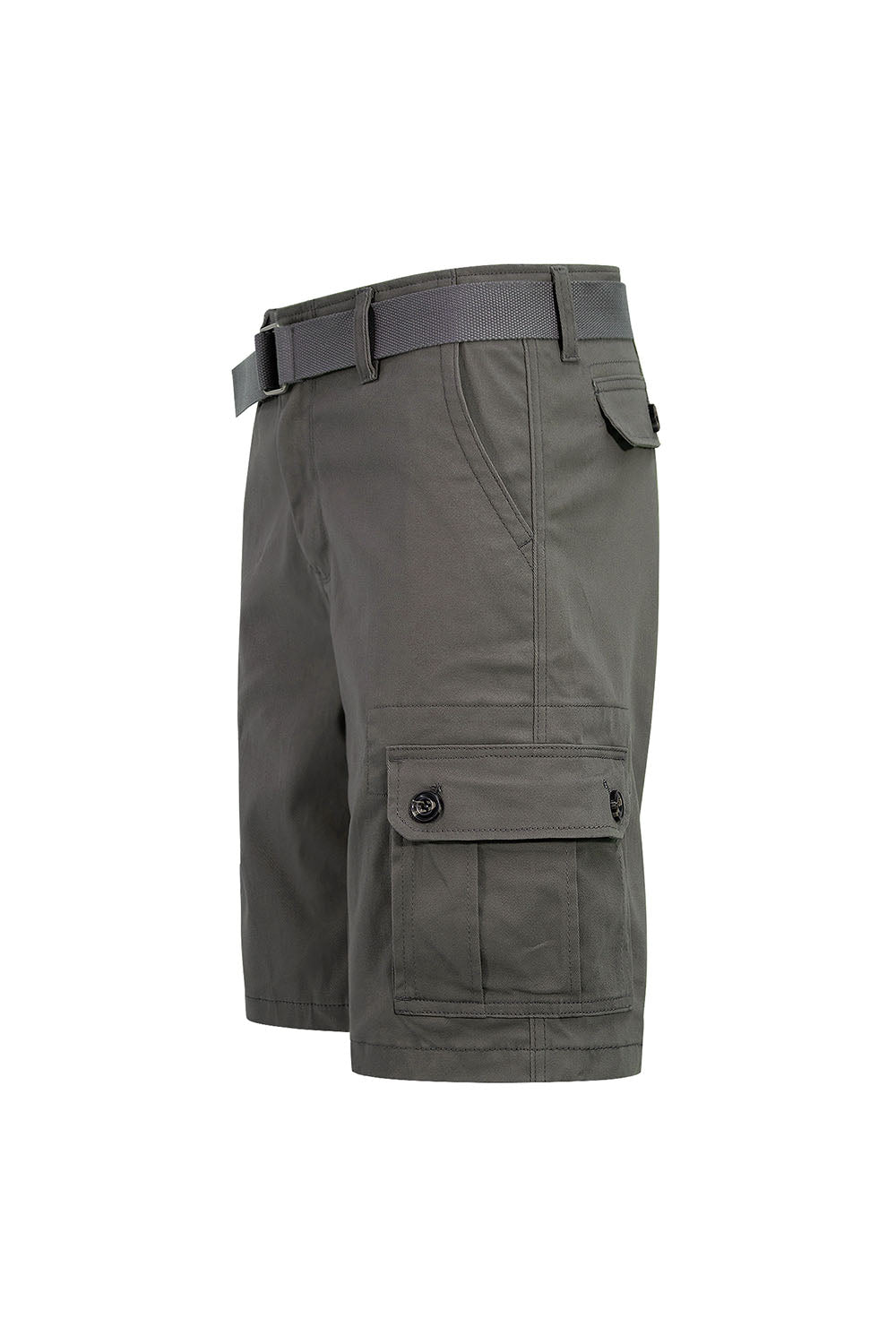 Men's Essential Solid Belted Cargo Shorts