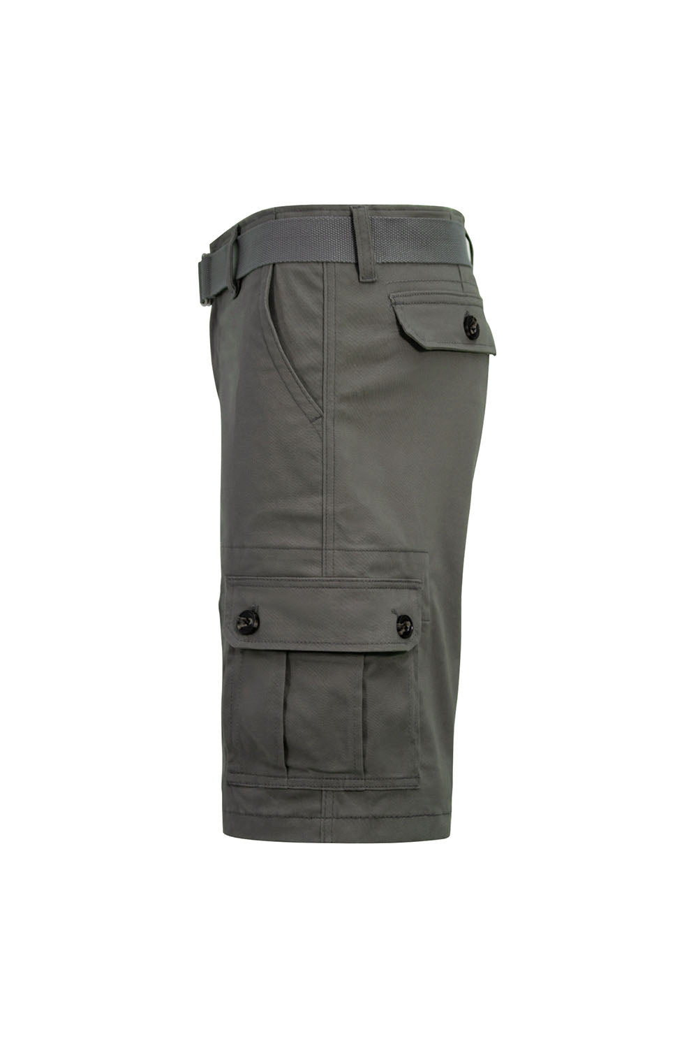 Men's Essential Solid Belted Cargo Shorts