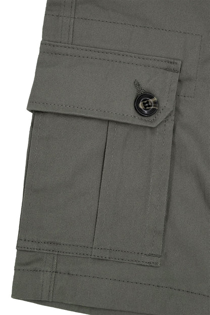 Men's Essential Solid Belted Cargo Shorts