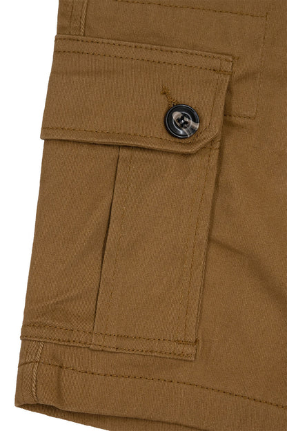 Men's Essential Solid Belted Cargo Shorts