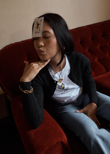 AFENDS Womens Day Job -  Baby Tee - White