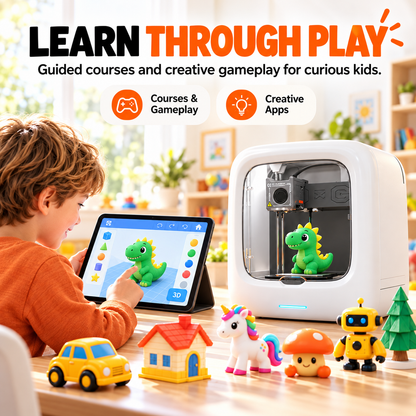 Smart AI 3D Printer – Easy-to-Use Creative Printing for All Ages