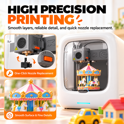 Smart AI 3D Printer – Easy-to-Use Creative Printing for All Ages