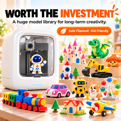 Smart AI 3D Printer – Easy-to-Use Creative Printing for All Ages
