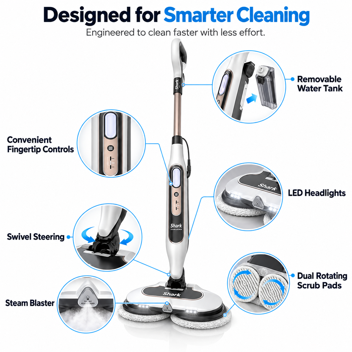✨Steam Mop – Deep-Clean, Sanitizing & Effortless Shine ✨