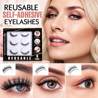 Reusable Self-Adhesive False Eyelashes – Natural-Looking Lashes for Effortless Everyday Wear