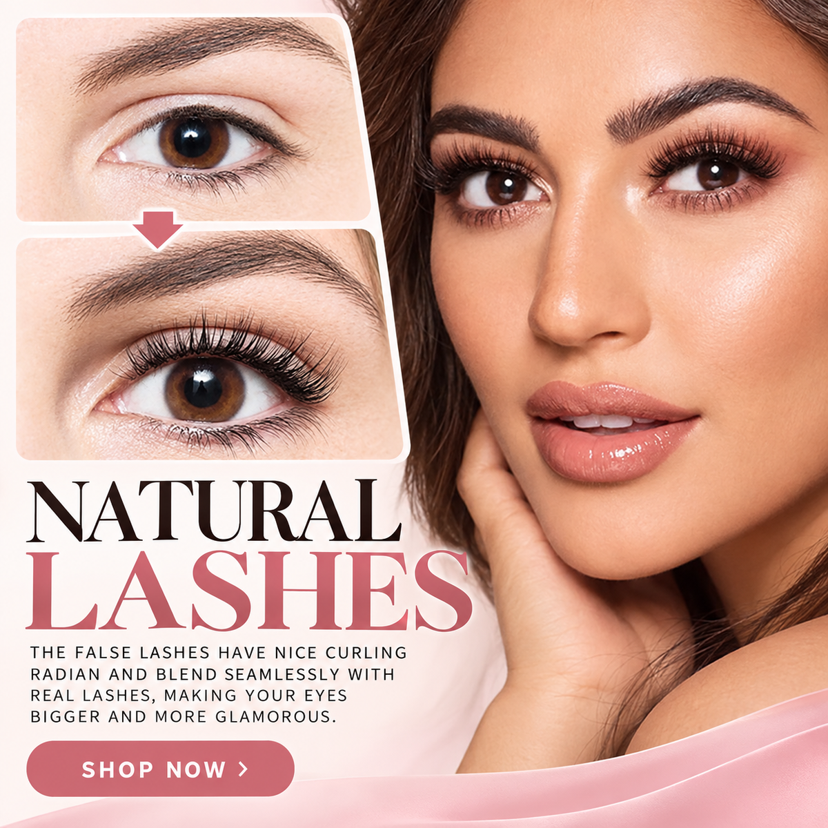 Reusable Self-Adhesive False Eyelashes – Natural-Looking Lashes for Effortless Everyday Wear