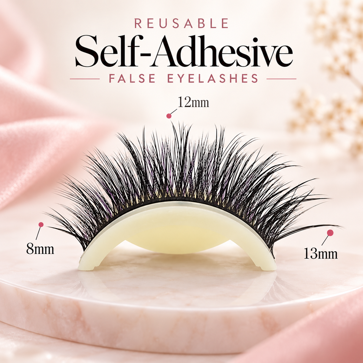 Reusable Self-Adhesive False Eyelashes – Natural-Looking Lashes for Effortless Everyday Wear