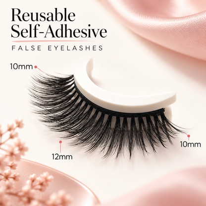 Reusable Self-Adhesive False Eyelashes – Natural-Looking Lashes for Effortless Everyday Wear