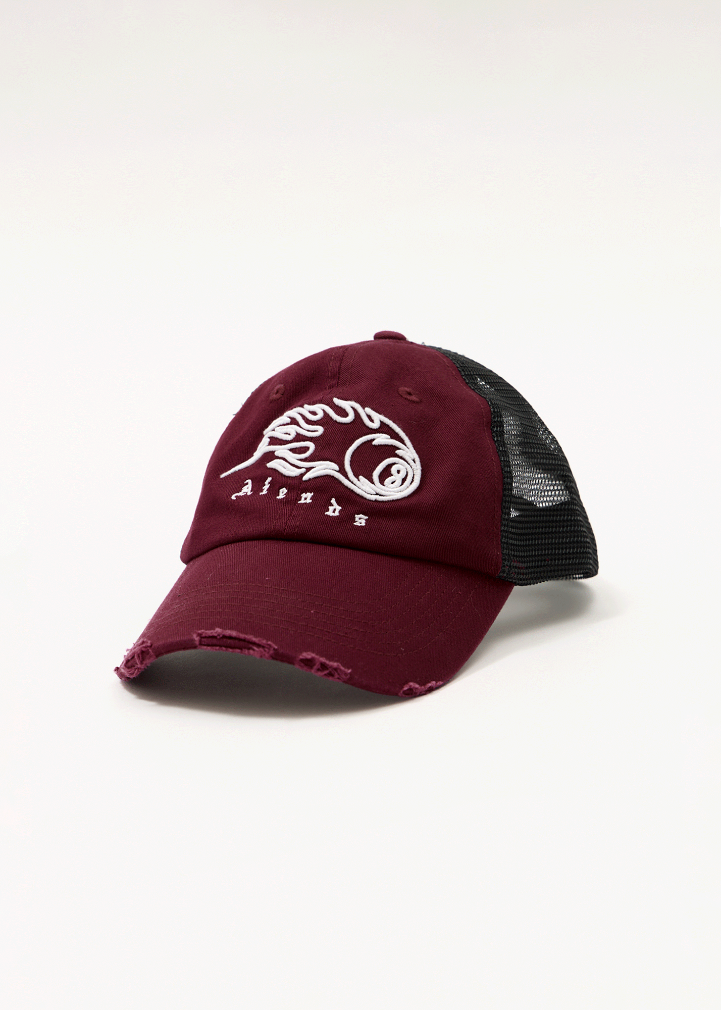 AFENDS Mens Off Balance - Six Panel Mesh Cap - Port