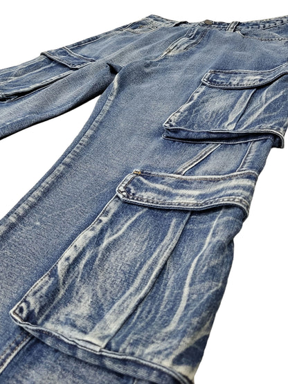 Baggy Double Cargo Denim Jeans