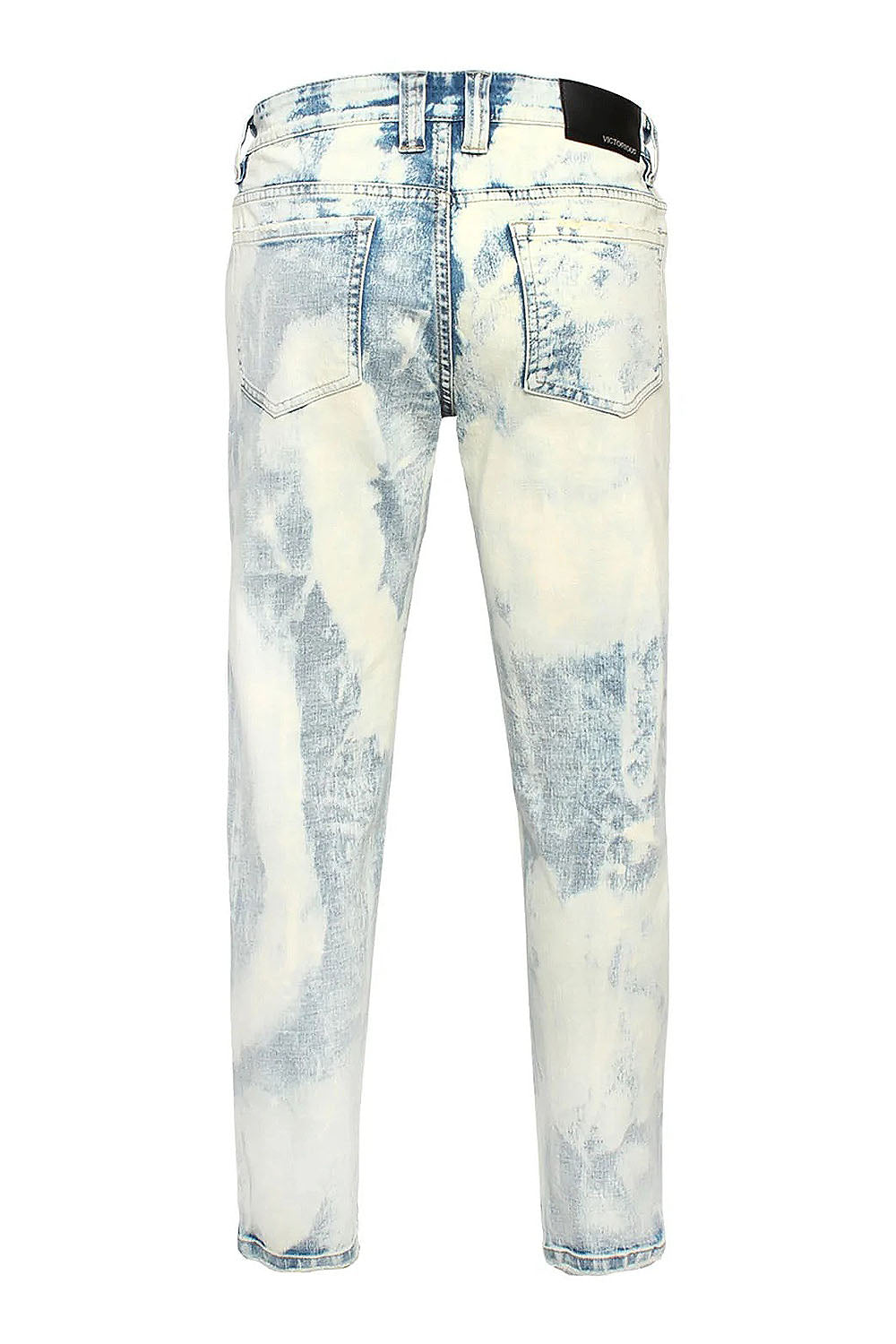 Men's Splatter Bleached Distressed Denim Jeans