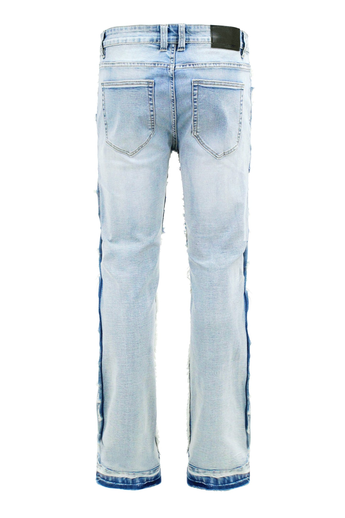 Men's Bootcut Raw Edge Denim Jeans