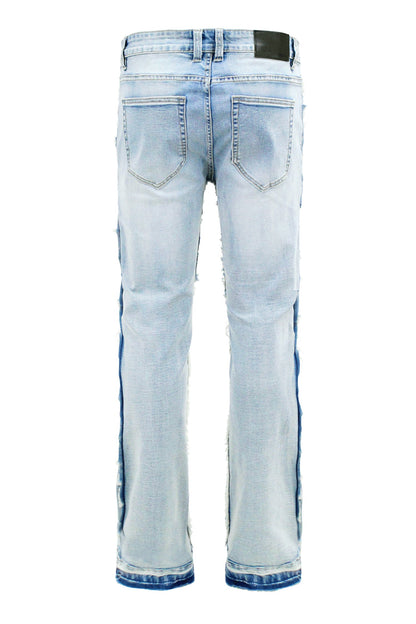 Men's Bootcut Raw Edge Denim Jeans