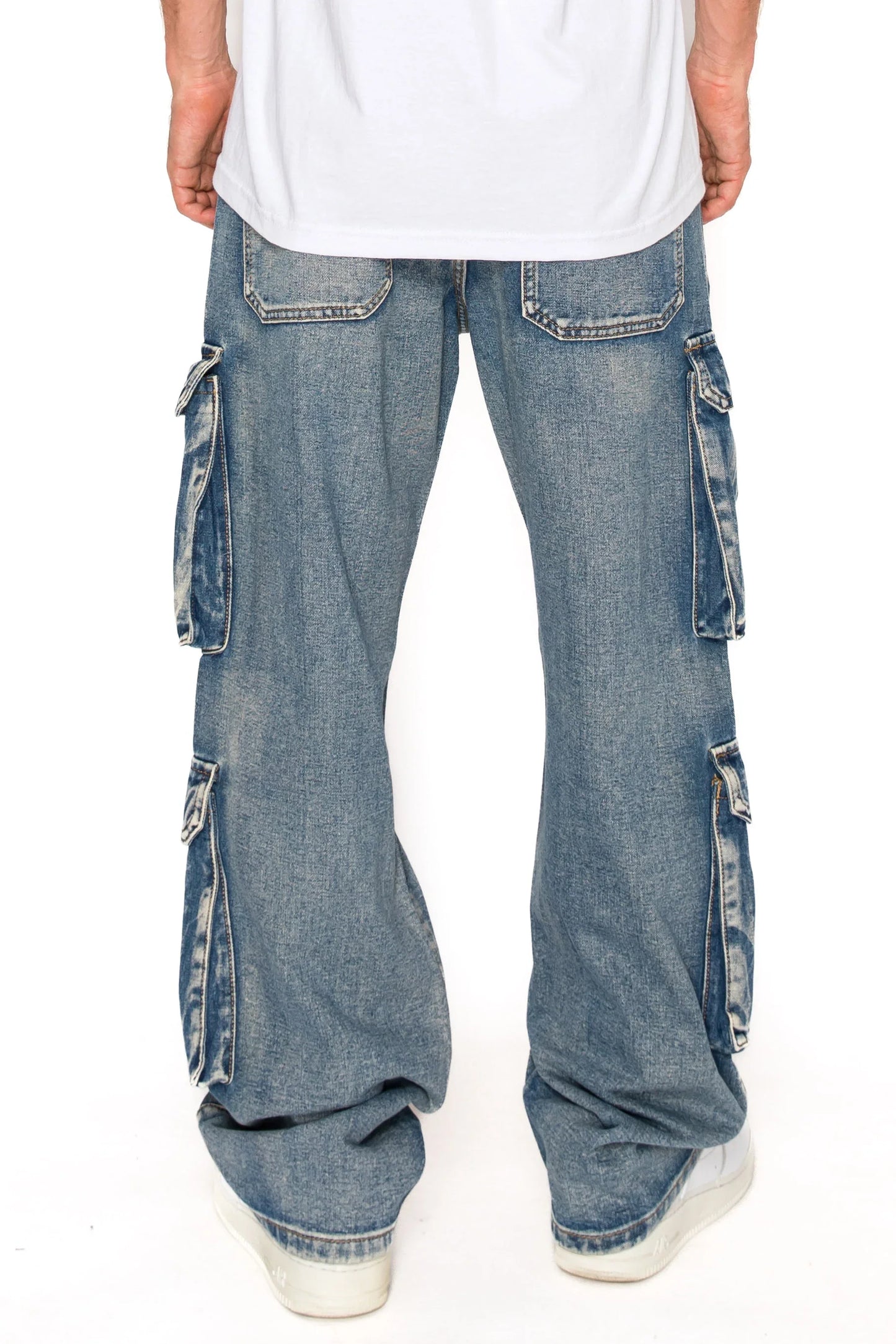 Baggy Double Cargo Denim Jeans