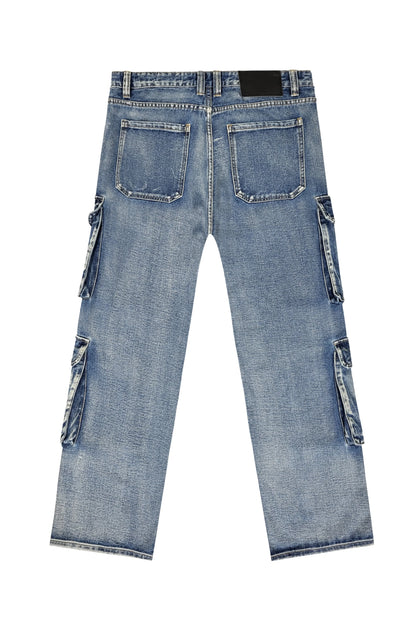 Baggy Double Cargo Denim Jeans