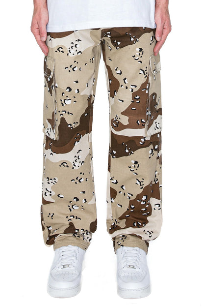 Men's Baggy Fit Desert Camo Cargo Jeans
