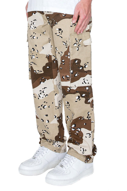 Men's Baggy Fit Desert Camo Cargo Jeans