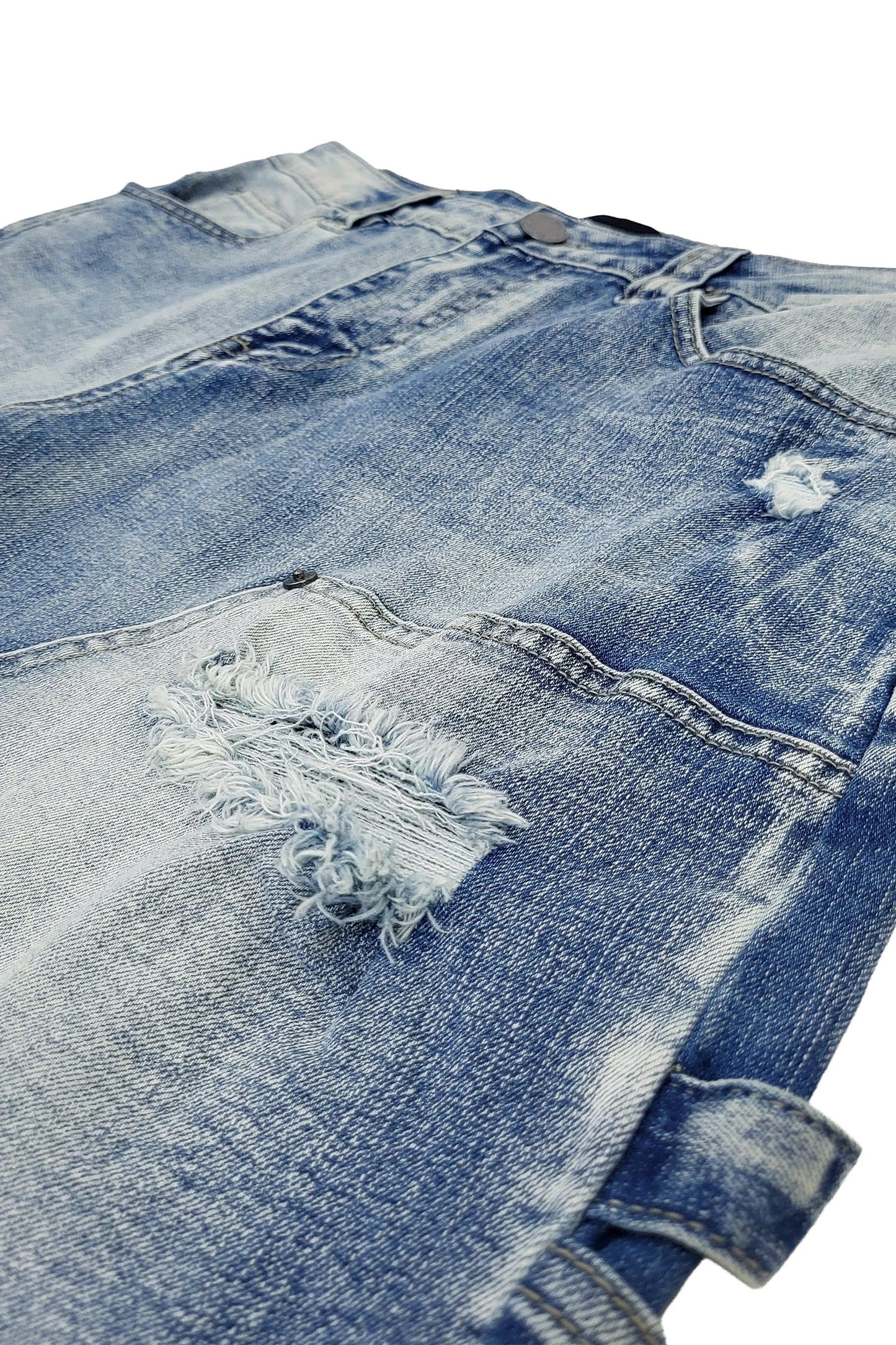 Baggy Fit Distressed Carpenter Denim Jeans