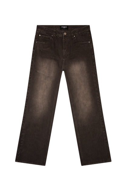 ATLAS Essential Baggy Denim Jeans - Brown