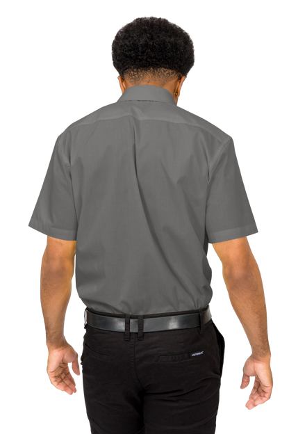 Men's Regular Fit Short Sleeve Solid Color Dress Shirts