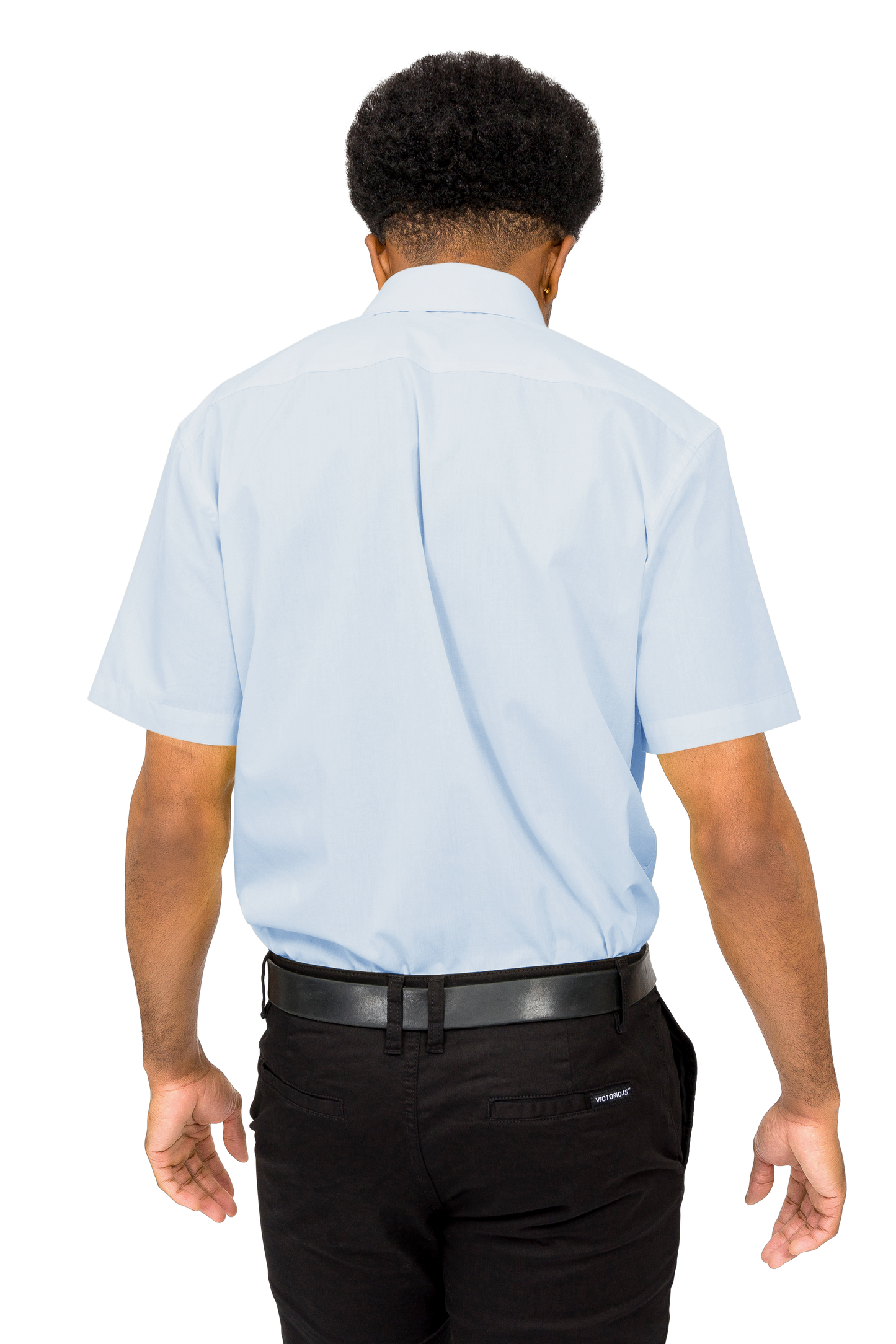 Men's Regular Fit Short Sleeve Solid Color Dress Shirts