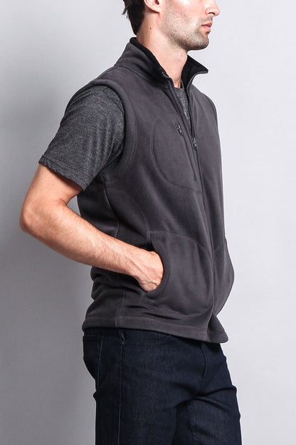 Men's Three Pocket Fleece Vest