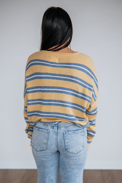 Teddy Striped Cardigan
