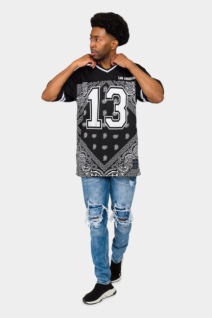 Bandana Paisley 13 Football Jersey