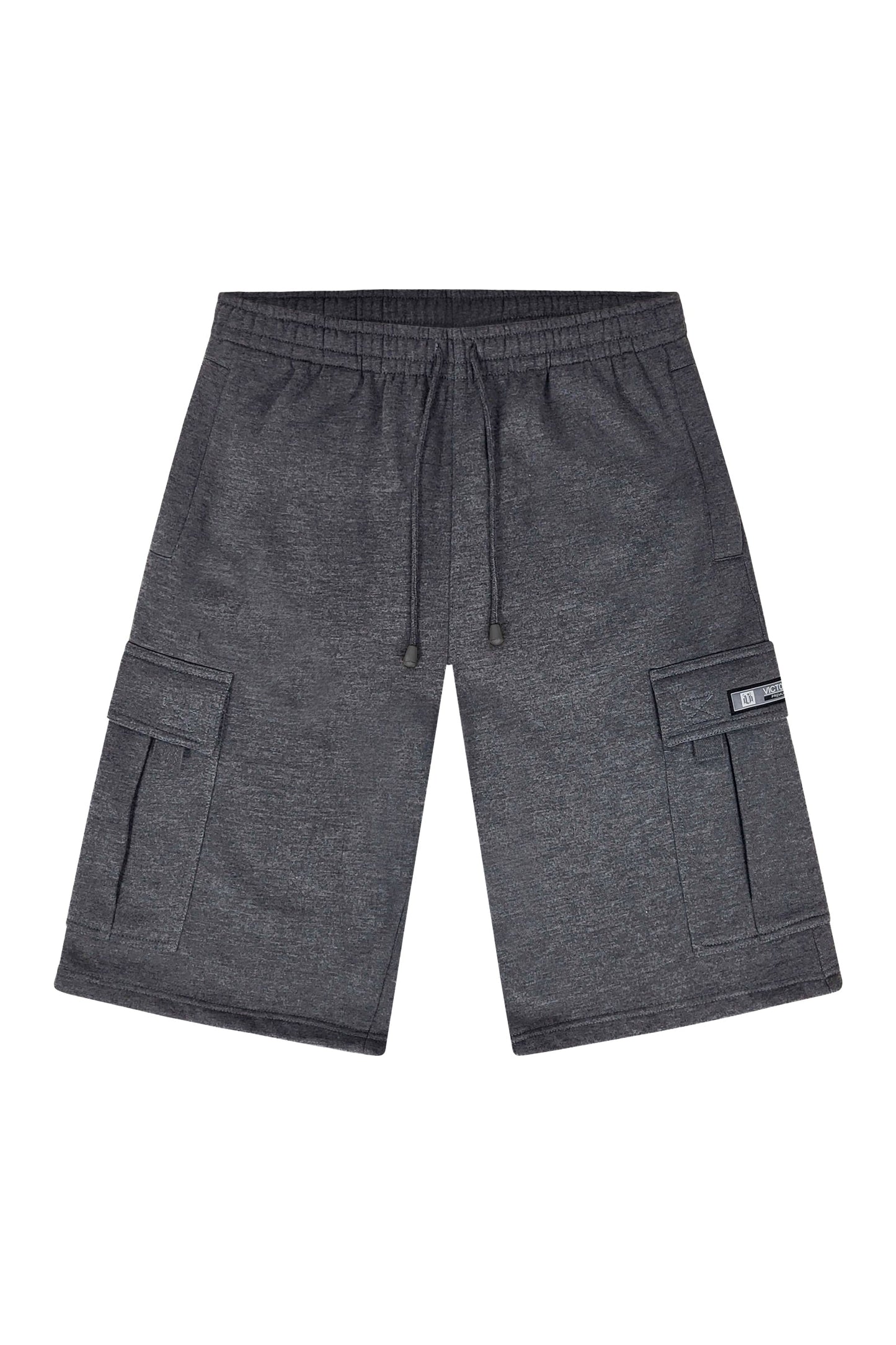 RESTRICT Baggy Fit Cargo Fleece Shorts
