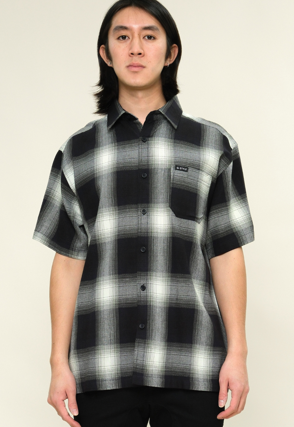 Plaid Short Sleeve Button Up Shirt