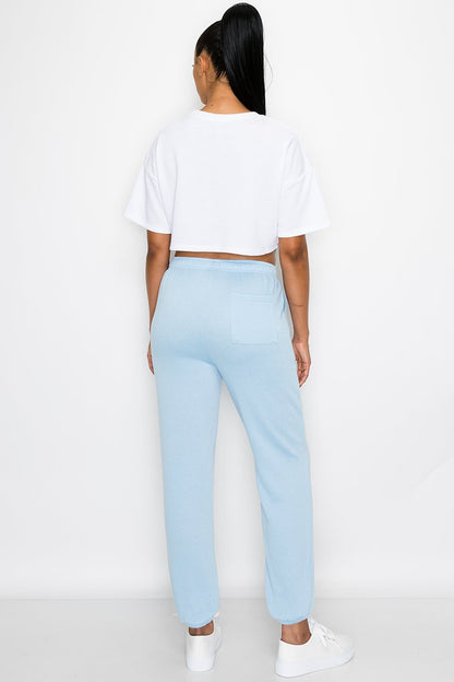 Essential Solid Lightweight Fleece Sweatpants