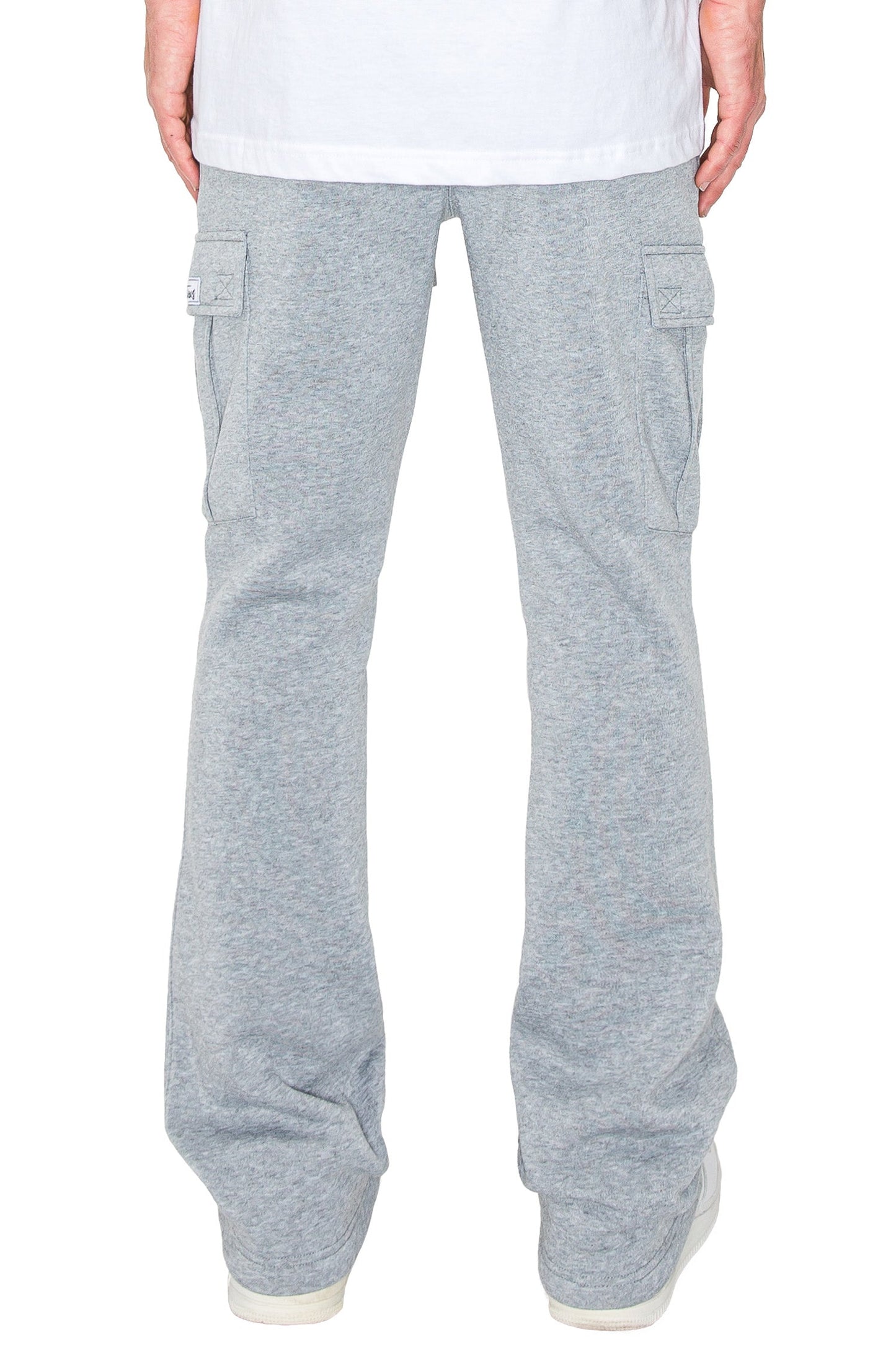 Men's Essential Flared Cargo Fleece Sweat Pants