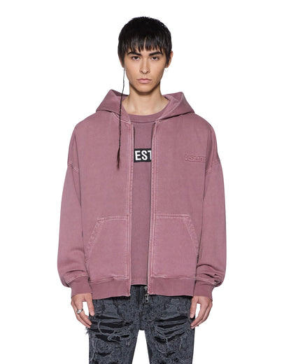 INTRUDER EKCESS ZIP HOOD PLUM