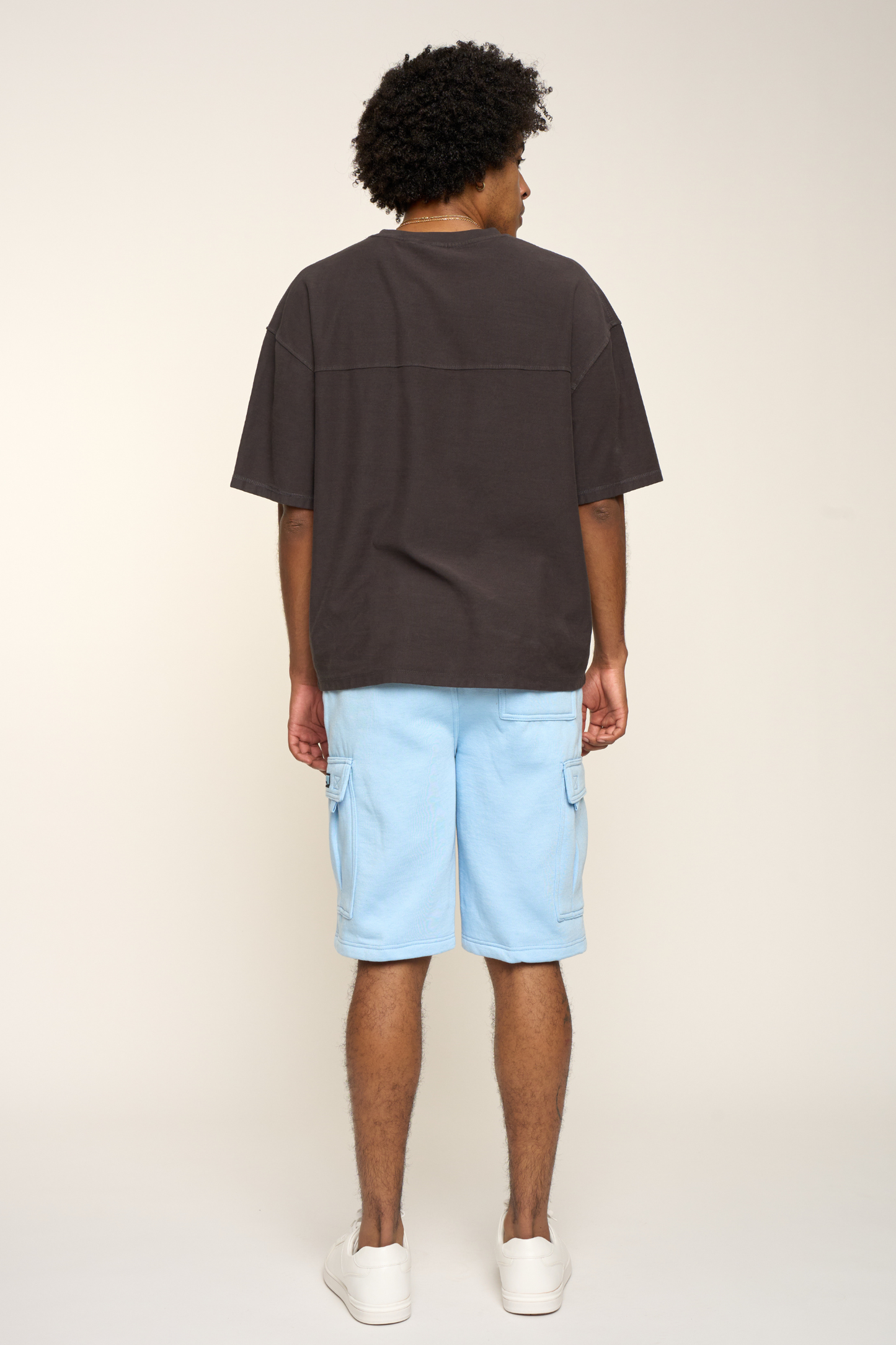 Men's Solid Fleece Heavyweight Cargo Shorts