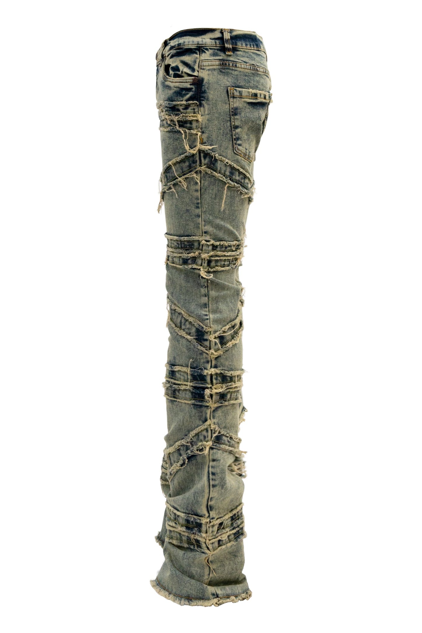 Men's Stacked Crossover Denim Jeans